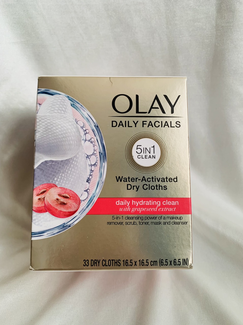 Giấy rửa mặt olay 5 in 1 - tẩy trang & dưỡng ẩm