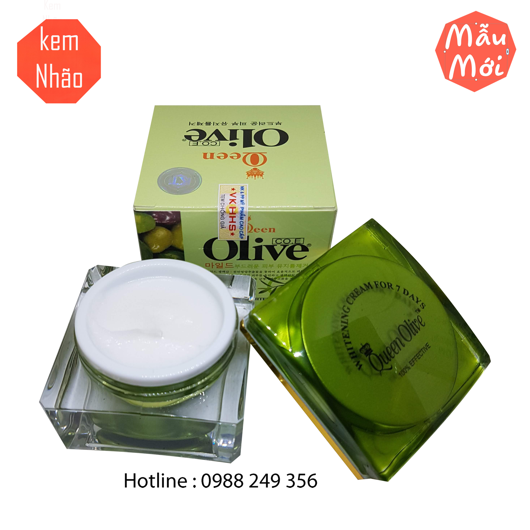 [HCM]KEM DƯỠNG TRẮNG DA QUEEN OLIVE 20G - KEM NHÃO