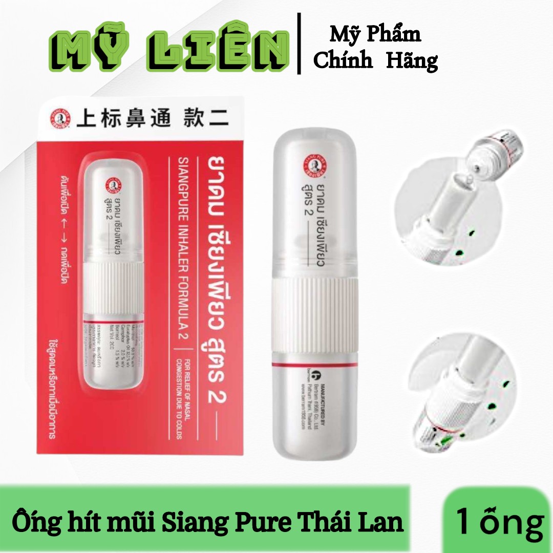 Ống hít thông mũi tiger balm thái lan mẫu mới