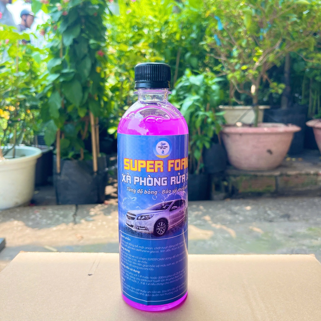 Super Foam Car Wash Soap 500ml Washes Motorcycles and Cars Quickly, Makes Them Shiny, Protects the Car's Paint Layer