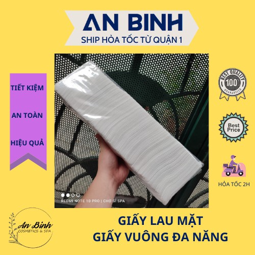 Giấy lau mặt thẩm mỹ | giấy vuông đa năng | giấy lau mặt spa