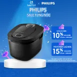 [QUÀ TẶNG HẤP DẪN - SLCH] Nồi Cơm Điện Tử Philips HD4814/31 - Màu Đen -  1.8L - Công nghệ FreshDefense làm nóng 3D- Hàng Chính Hãng