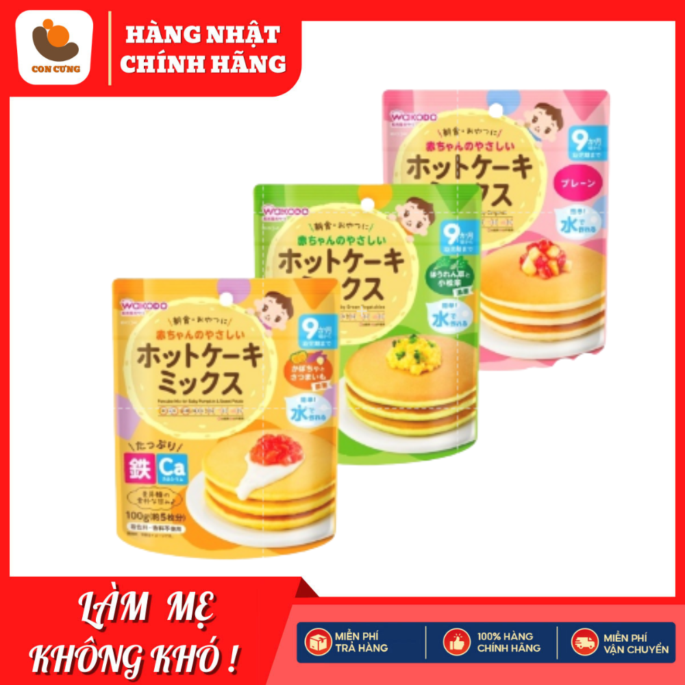 Bột làm bánh rán cho bé ăn dặm Wakodo date
