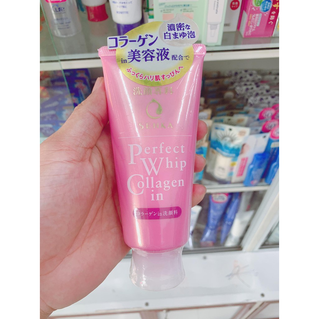 Sữa rửa mặt Shiseido Senka Perfect Whip Collagen in 120g