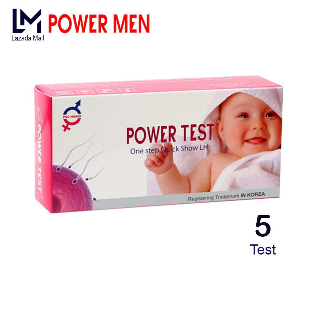 Que thử rụng trứng Powertest Hộp 5 que - Que canh ngày rụng trứng An toàn, Nhanh chóng, Đơn giản và Chuẩn xác