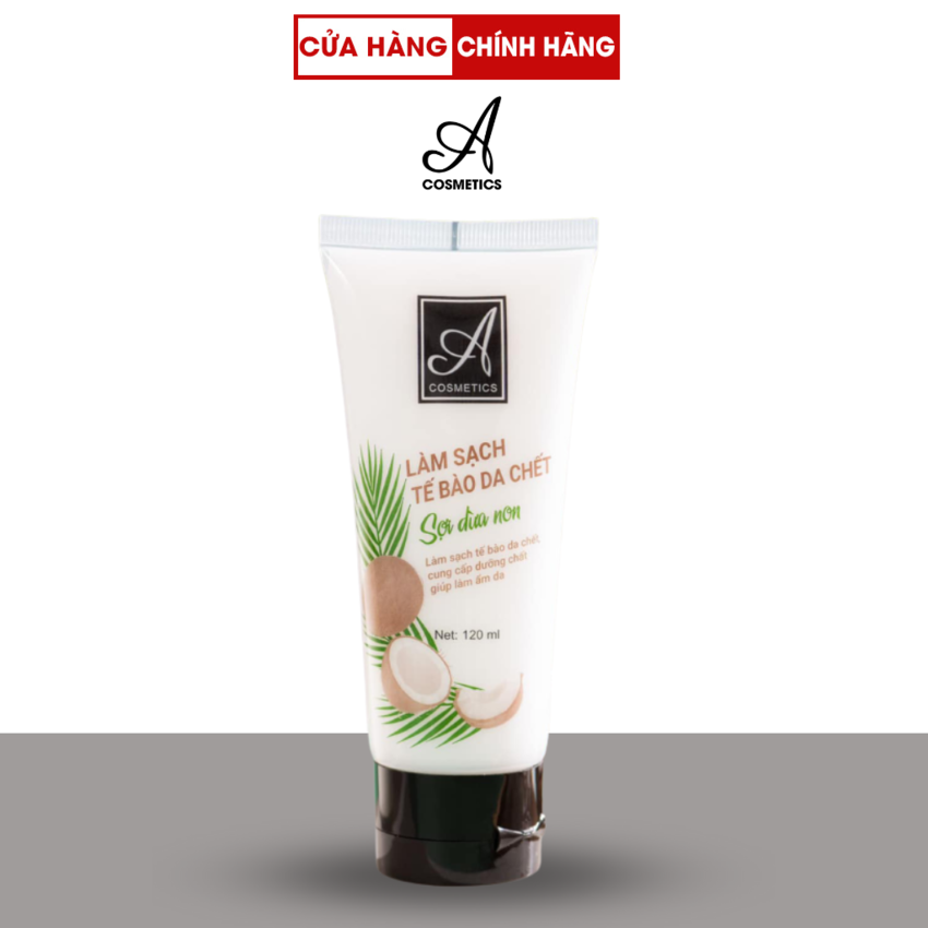 Muối tẩy tế bào chết da mặt Sợi dừa non Acosmetics - 120ml - Giúp làm sạch da mặt và làm mờ thâm sạm