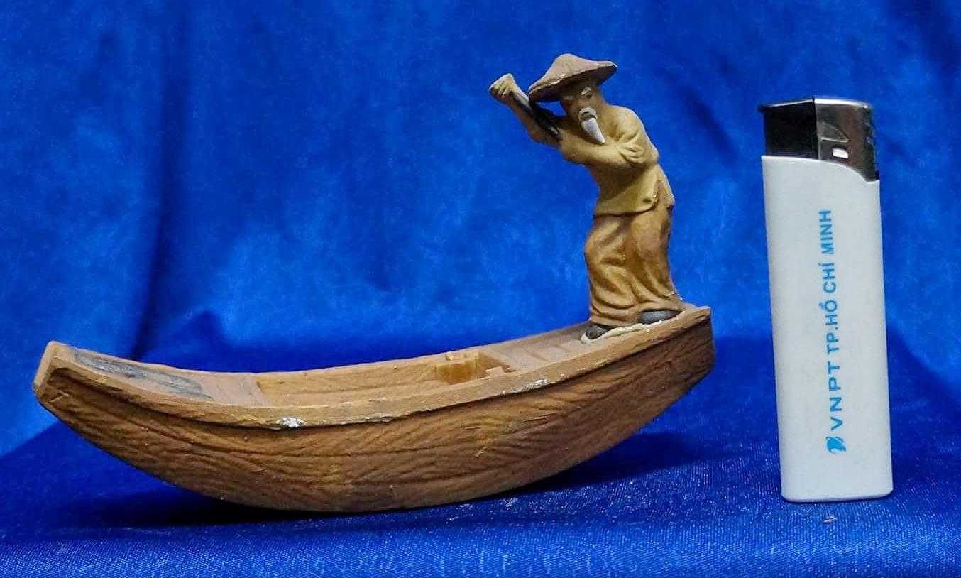 "Hoàn tiền đến 10%" ÔNG CHÈO THUYỀN TRANG TRÍ HỒ CÁ NON BỘ