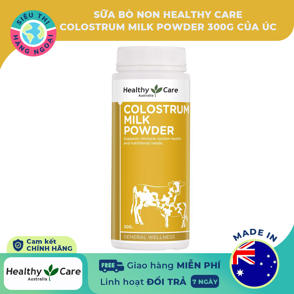 HCMSữa bò non Colostrum Milk Powder Healthy Care 300g Giúp tăng đề kháng