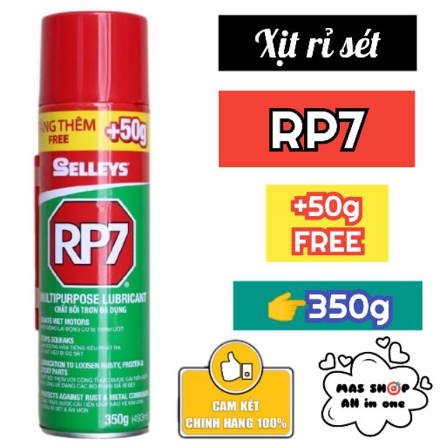 Xịt chống rỉ sét RP7 chai lớn 350g