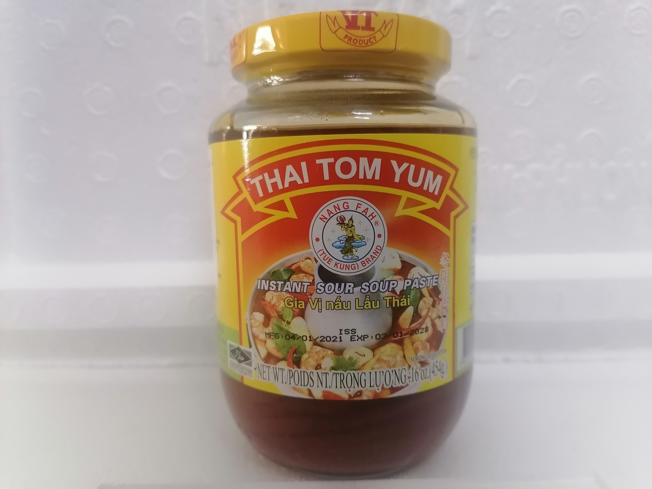 [454g - Thai Tom Yum] Gia vị nấu lẩu Thái Nang Fah [Thailand] TUE KUNG Instant Sour Soup Paste (halal) (tmth-hk)