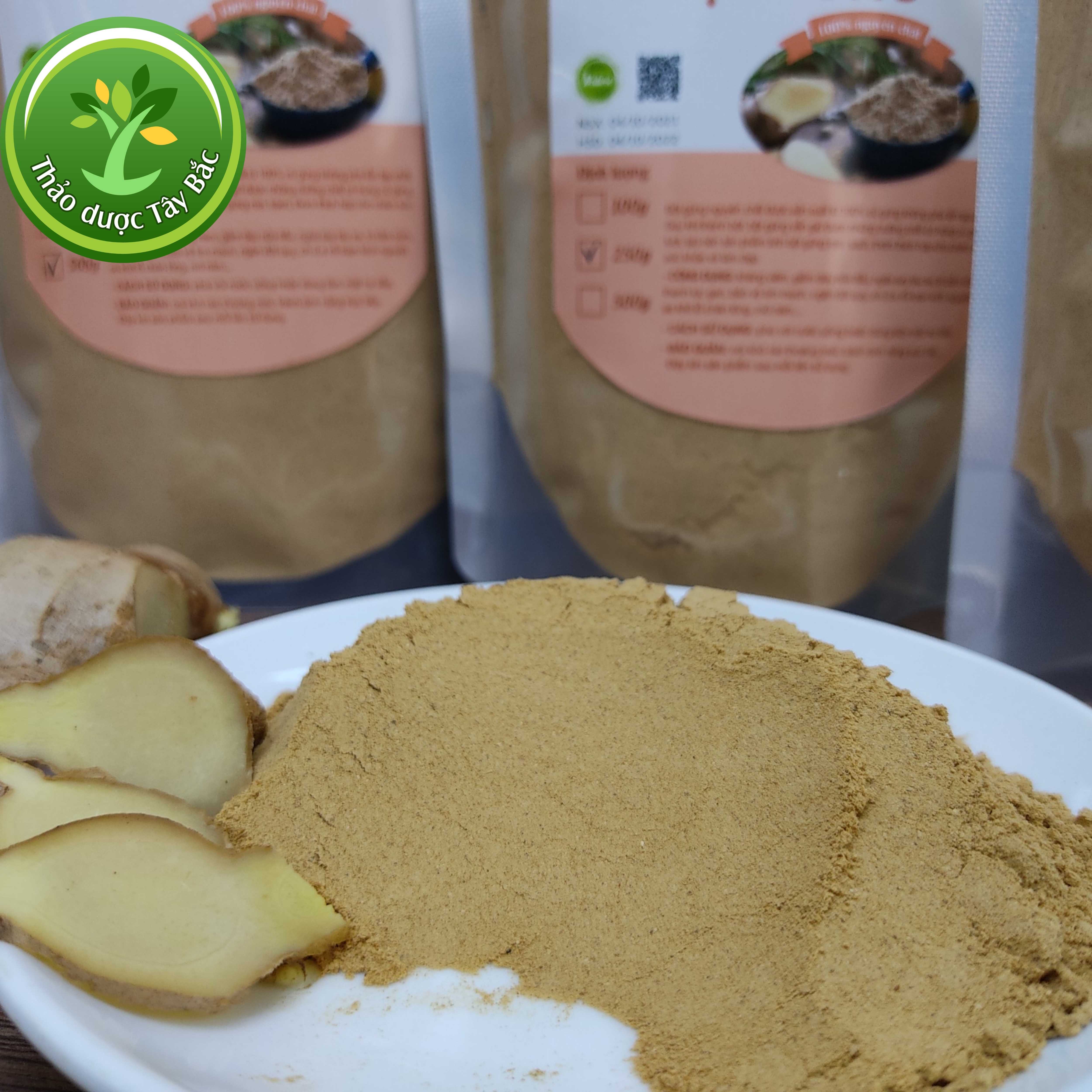 Bột gừng sẻ sấy lạnh nguyên chất 100%, tăng sức đề kháng, làm đẹp da, làm gia vị cho nhiều món ăn ngon, có công dụng an thần, hỗ trợ tốt cho sức khoẻ đánh tan cơn cảm lạnh [100g - 1kg] | Thảo dược Tây Bắc