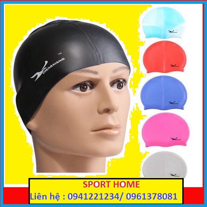 Mũ bơi silicon thời trang