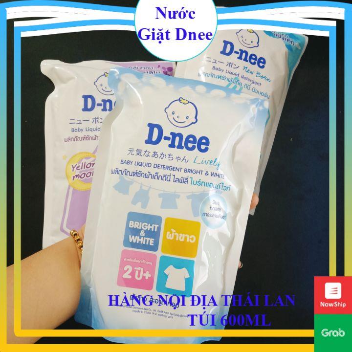 Nước Giặt Dnee Cho Bé Sơ Sinh (Túi 600Ml)- Hàng Nội Địa Thái Lan - Hương Thơm Bền Lâu