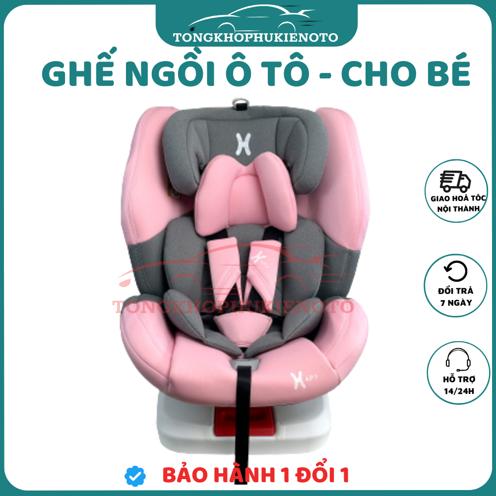 Car Seat for Children from 0 - 12 Years Old Rotates 360 Degrees Safe and Convenient to Accompany Your Child on Every Road