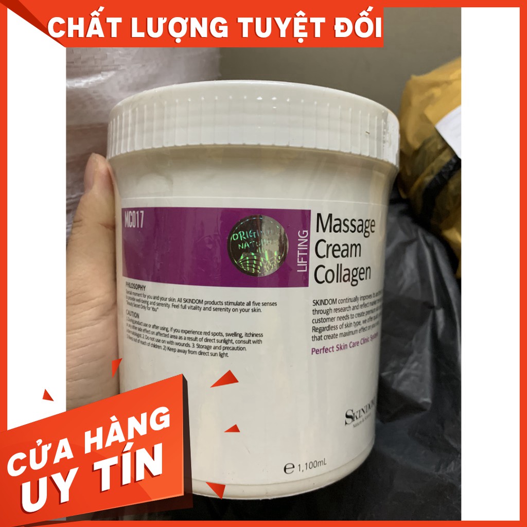 Kem massage collagen skindom - Chống Lão Hóa, có tác dụng trẻ hóa làn da, giúp phục hồi và chữa lành những thương tổn trên da