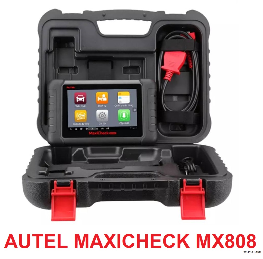 Thiết Bị Chẩn Đoán Ngôn Ngữ Tiếng Việt, Đọc xóa lỗi, Xem Dữ Liệu Động, Hỗ trợ các chức năng đặc biệt như Reset bảo dưỡng thay Nhớt,học lại Tay Lái Đi Các Dòng Xe ÔTô Con - Hàng Chính Hãng - Autel MaxiChek MX808