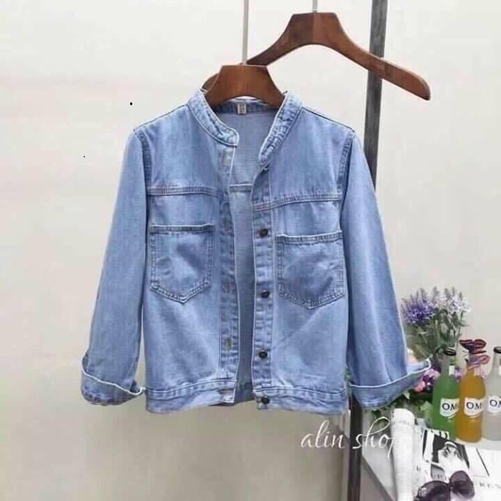 Áo Khoác Jean Nữ Cá Tính ST 01 (NHẠT) - Siêu Thị Online 247