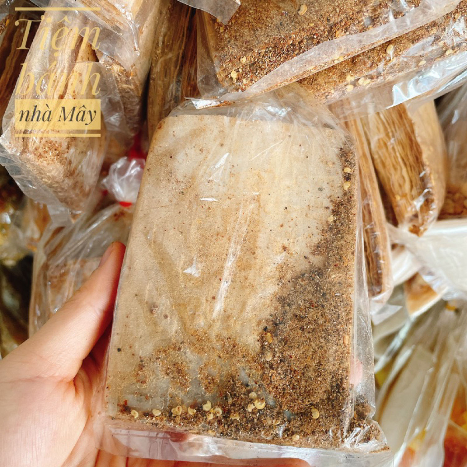 Bánh tráng xike muối tỏi
