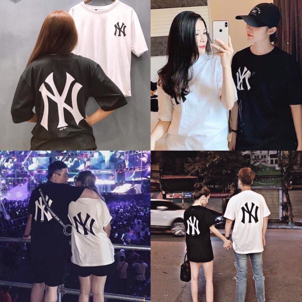 [Hoàn Tiền 15%] [HCM]ÁO THUN NAM NỮ TAY LỠ PHÔNG RỘNG HỌA TIẾT IN NY THỜI TRANG PHONG CÁCH HÀN QUỐC MS369