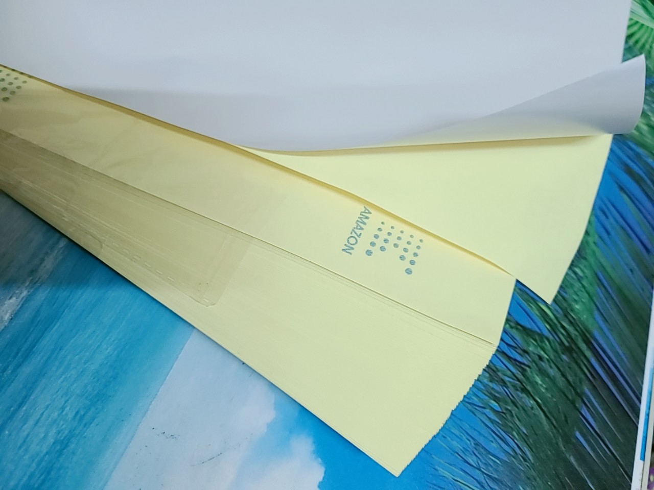 Giấy decal đế vàng amazon a4 - tập 100 tờ