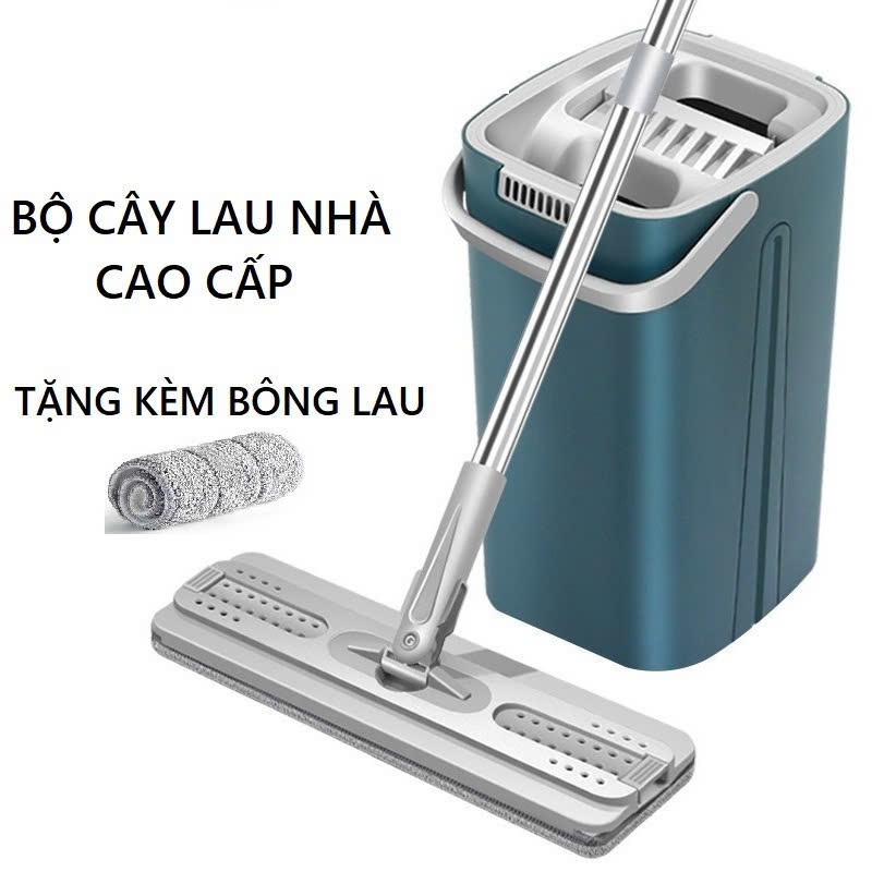 Cây Lau Nhà Tự Vắt Thông Minh GIORMANI Chổi Lau Nhà Tự Vắt Thông Minh Bộ Lau Nhà 360 Độ Cao Cấp Tặng Kèm Bông Lau