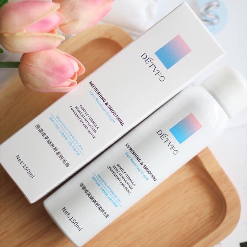 Chai Xịt Tẩy Lông DETVFO 150ml Mới Dùng Siêu Thích | Kem Tẩy Lông DETVFO Dạng Xịt Dịu Nhẹ Không Đau