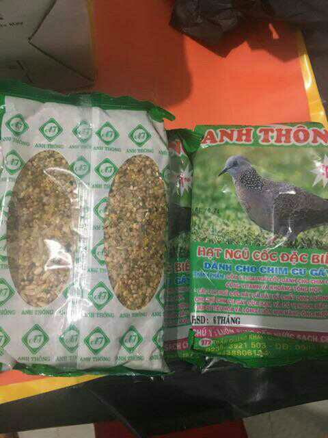 COMBO 4 BỊCH NGŨ CỐC ANH THÔNG CHIM CU GÁY GÓI 300GR