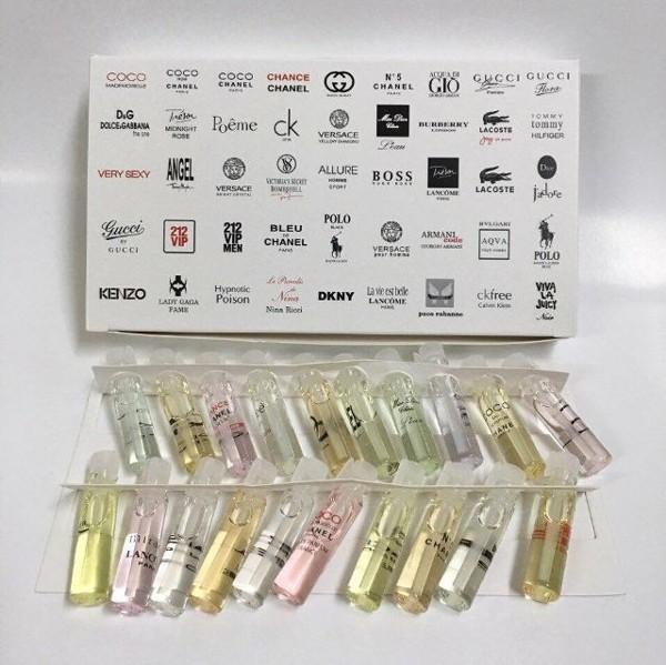 1 hộp 20 lọ nước hoa mini pháp 2ml