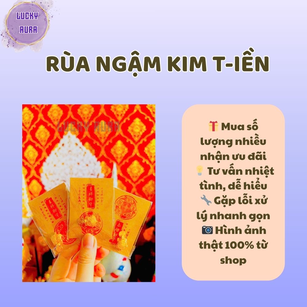 Rùa Ngậm Kim Tiền nhét ví