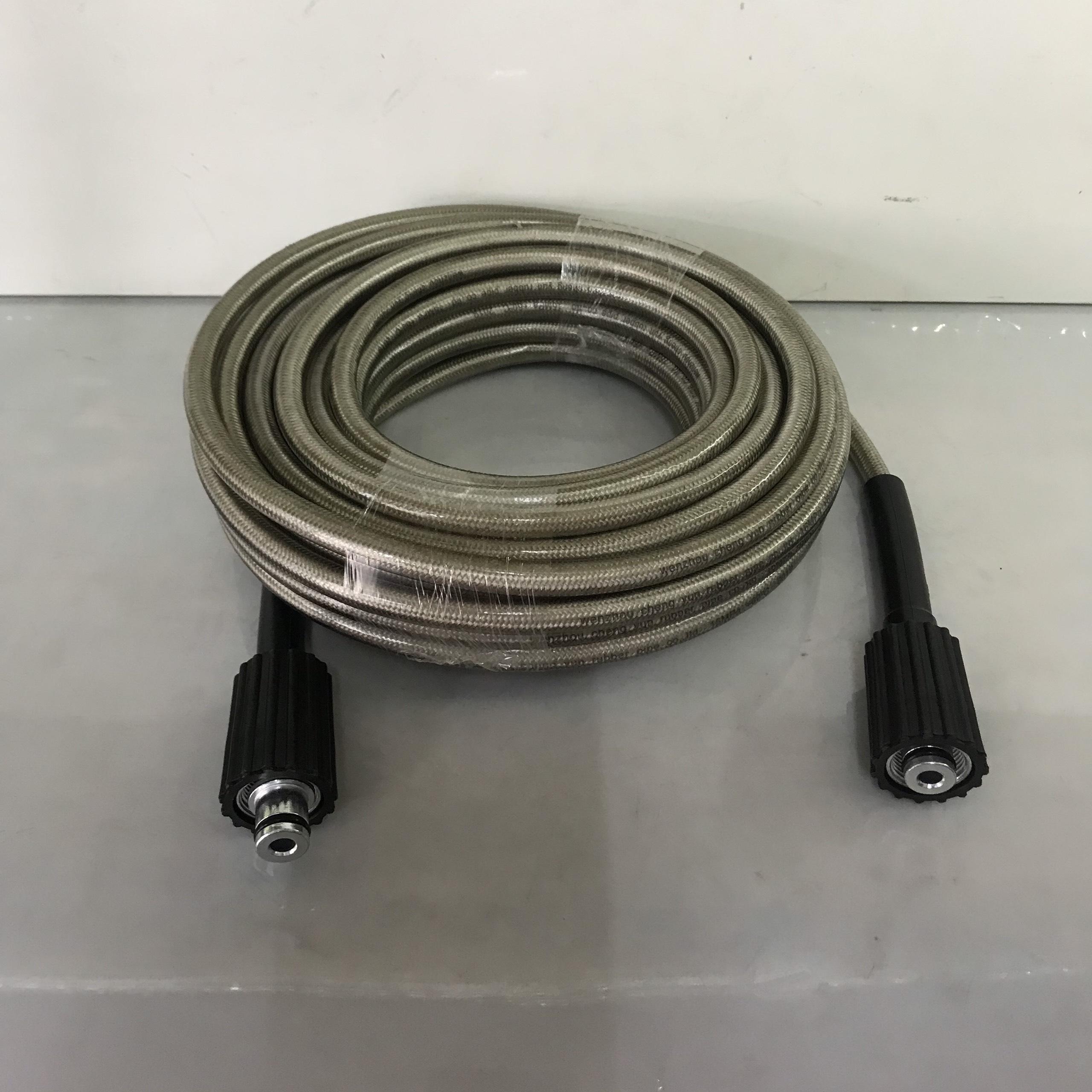 Dây xịt rửa xe rửa máy lạnh dài 15m 2 đầu ren 22mm