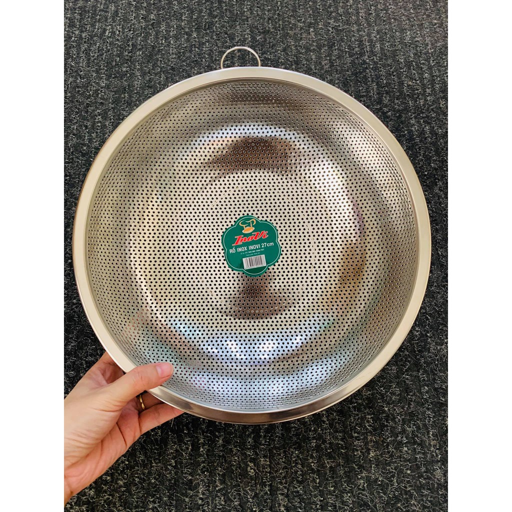 Rổ inox inovi 27cm - hàng khuyến mãi vinamilk