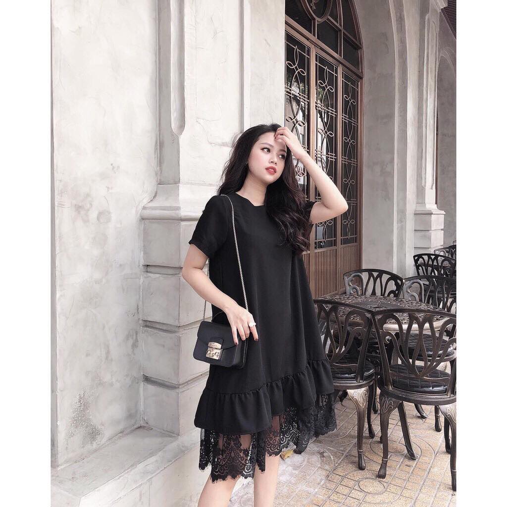 Đầm bầu ren váy bầu đuôi cá công sở cao cấp full size S/M/L