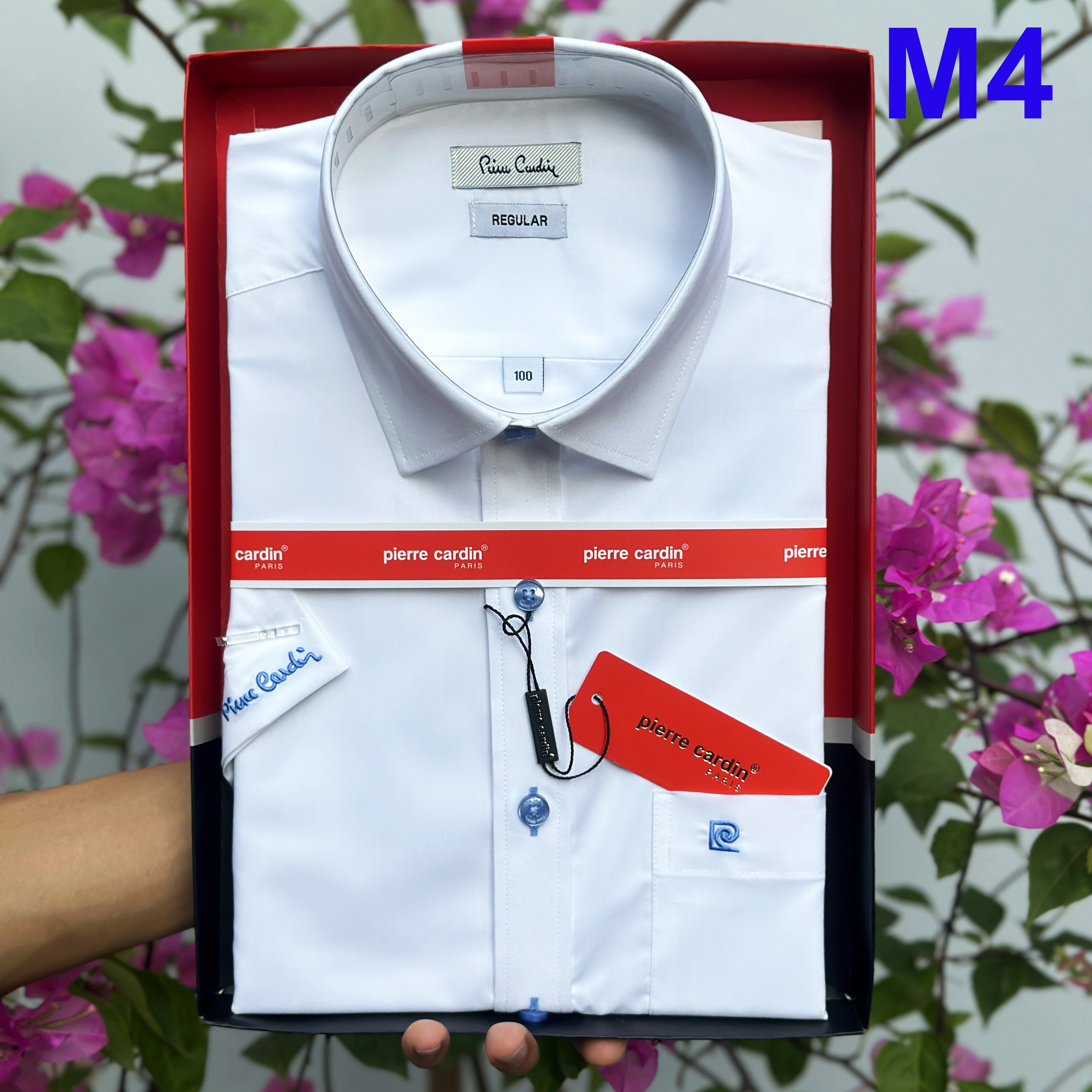  Áo Sơ Mi Pierre Cardin Ngắn Tay Áo Sơ Mi Nam Cao Cấp Vải Cotton Cao Cấp Mềm Mát Form Đẹp Năng Động Thoải Mái 