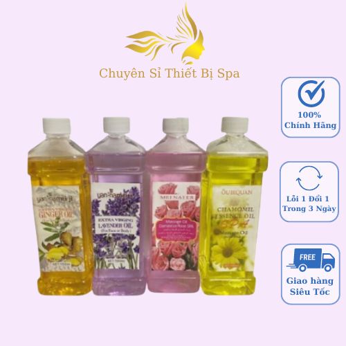 Dầu massage body toàn thân làm ấm cơ thể thơm dịu nhẹ trơn tay 550ml