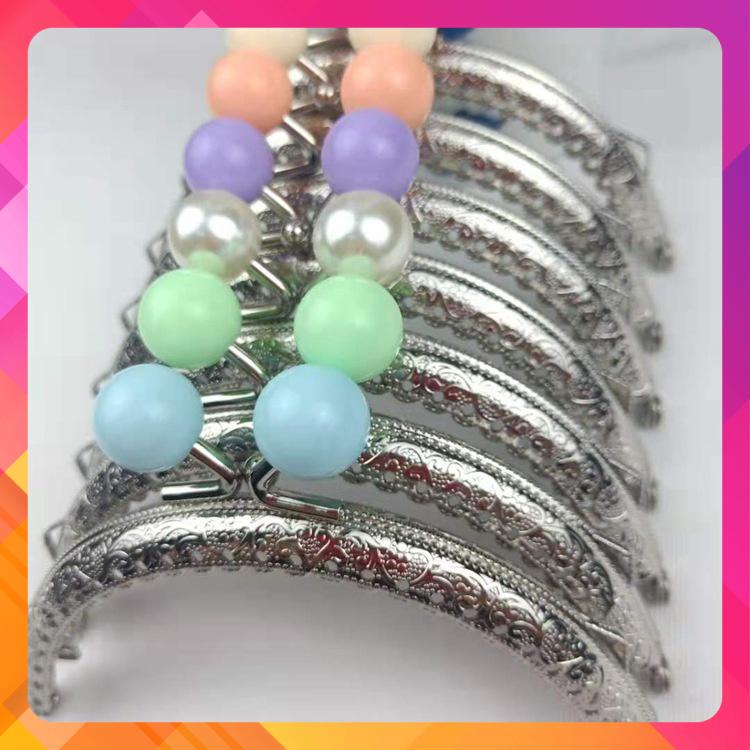 Khung túi ví ngọc châu 10.5cm