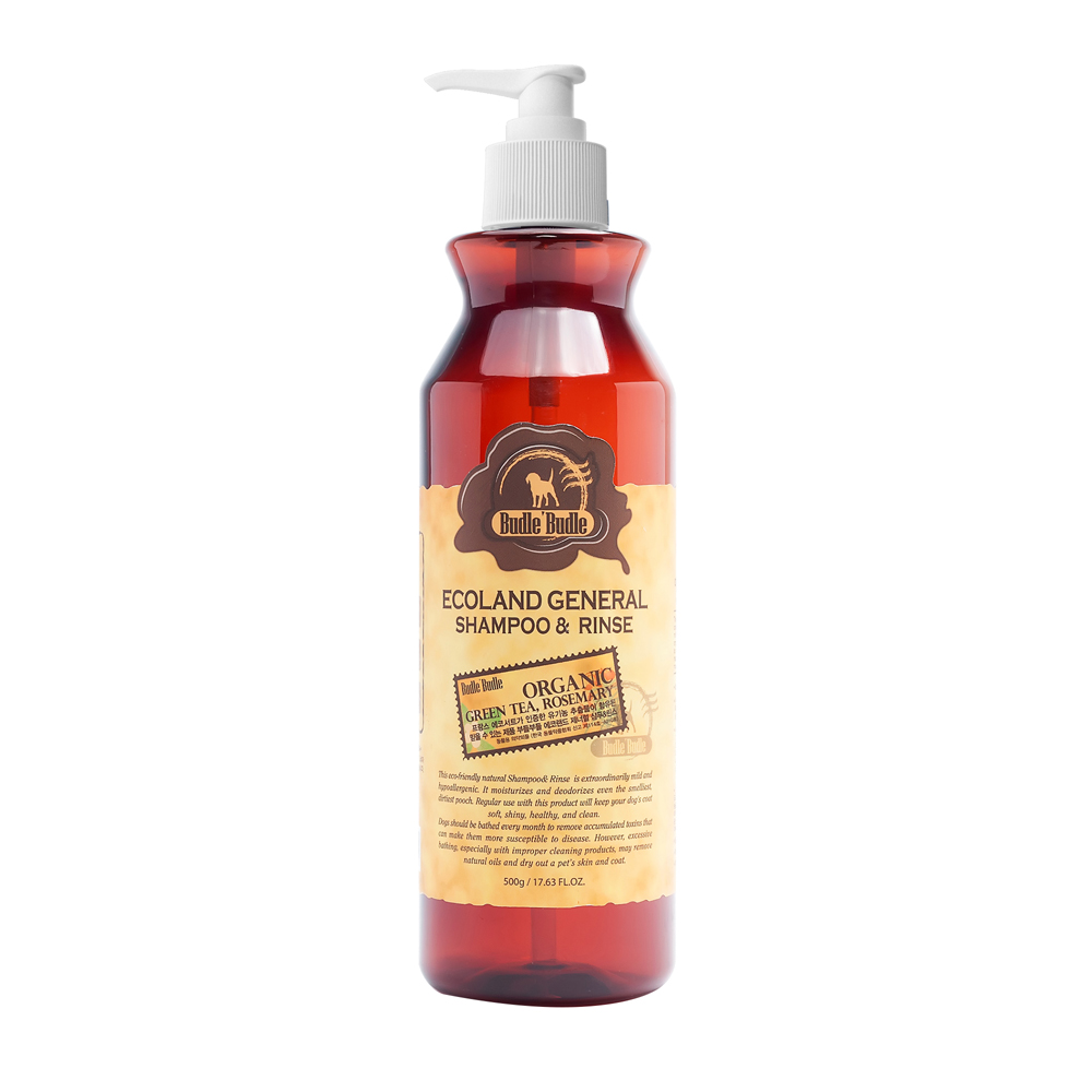 Sữa tắm cho chó kết hợp dầu xả Budle Ecoland General Shampoo and Rinse 500g