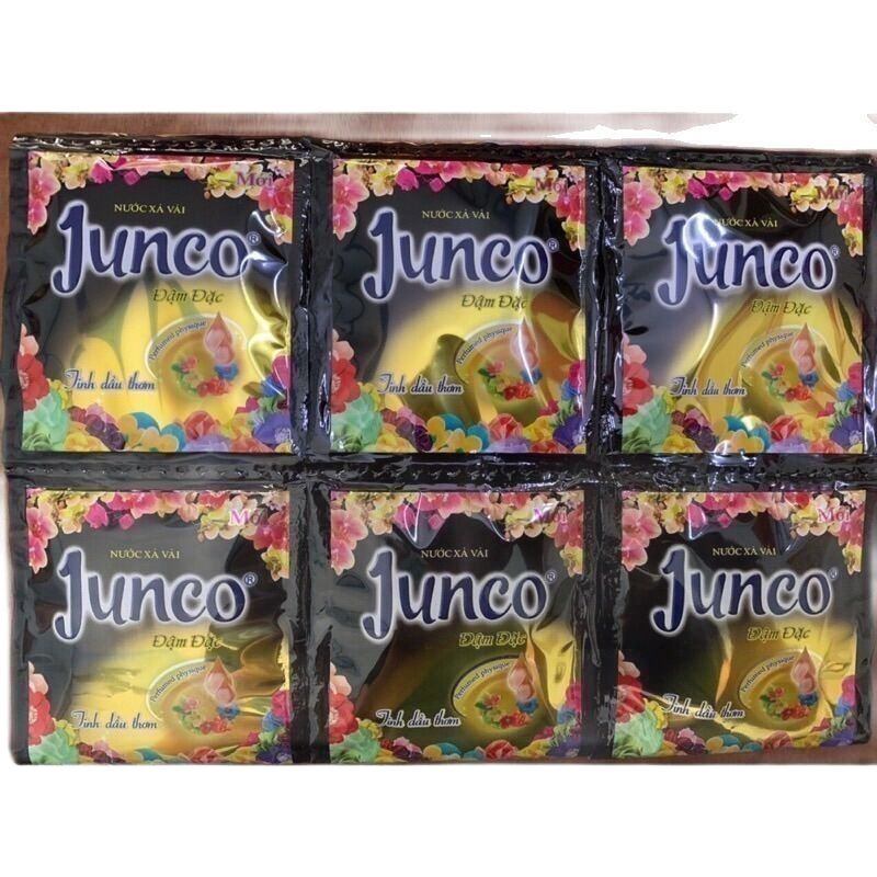 Combo 3 dây nước xả vải Junco tinh dầu thơm đậm đặc màu đen