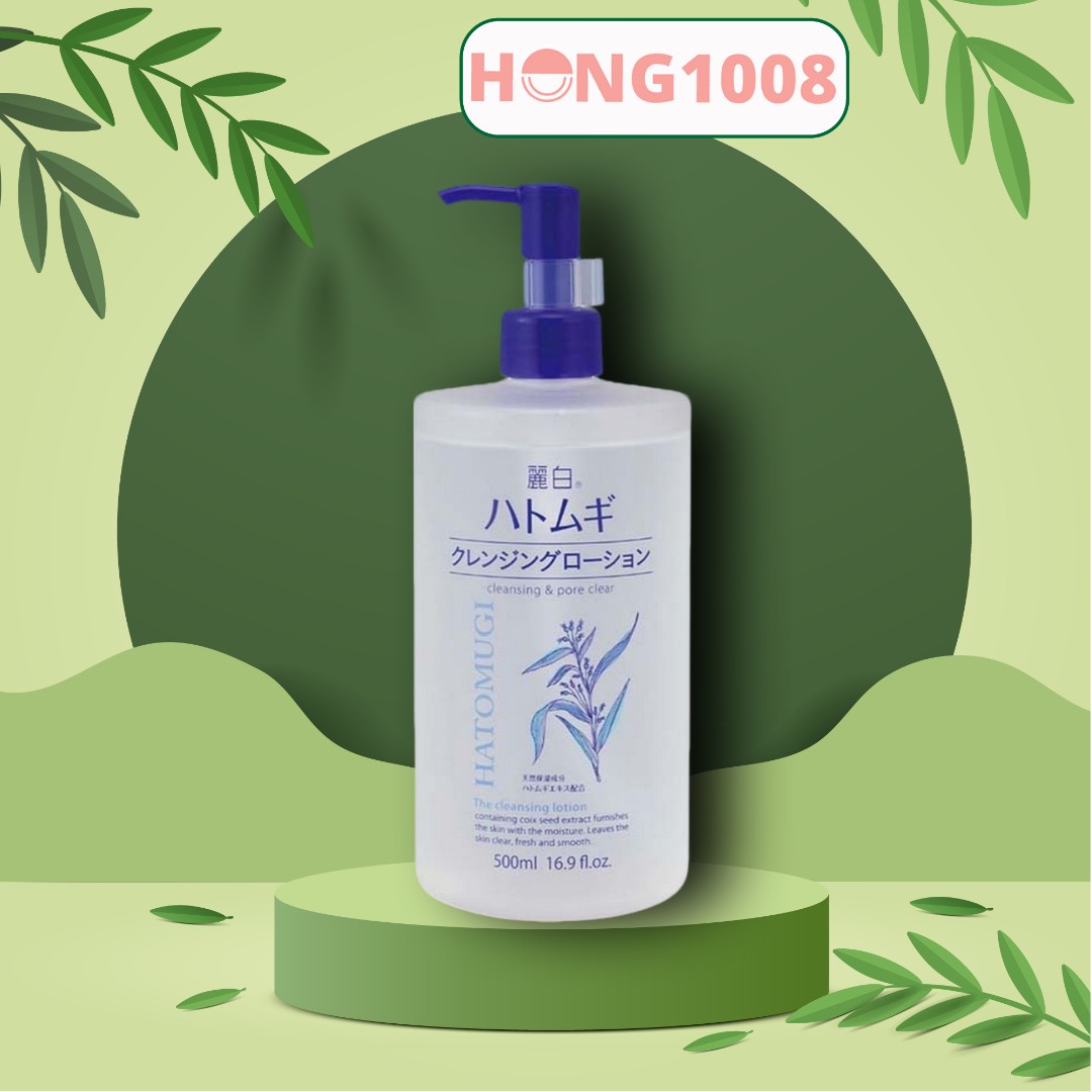 Nước tẩy trang lotion ý dĩ hatomugi the cleansing lotion 500ml 200ml của nhật bản - shop hong1008