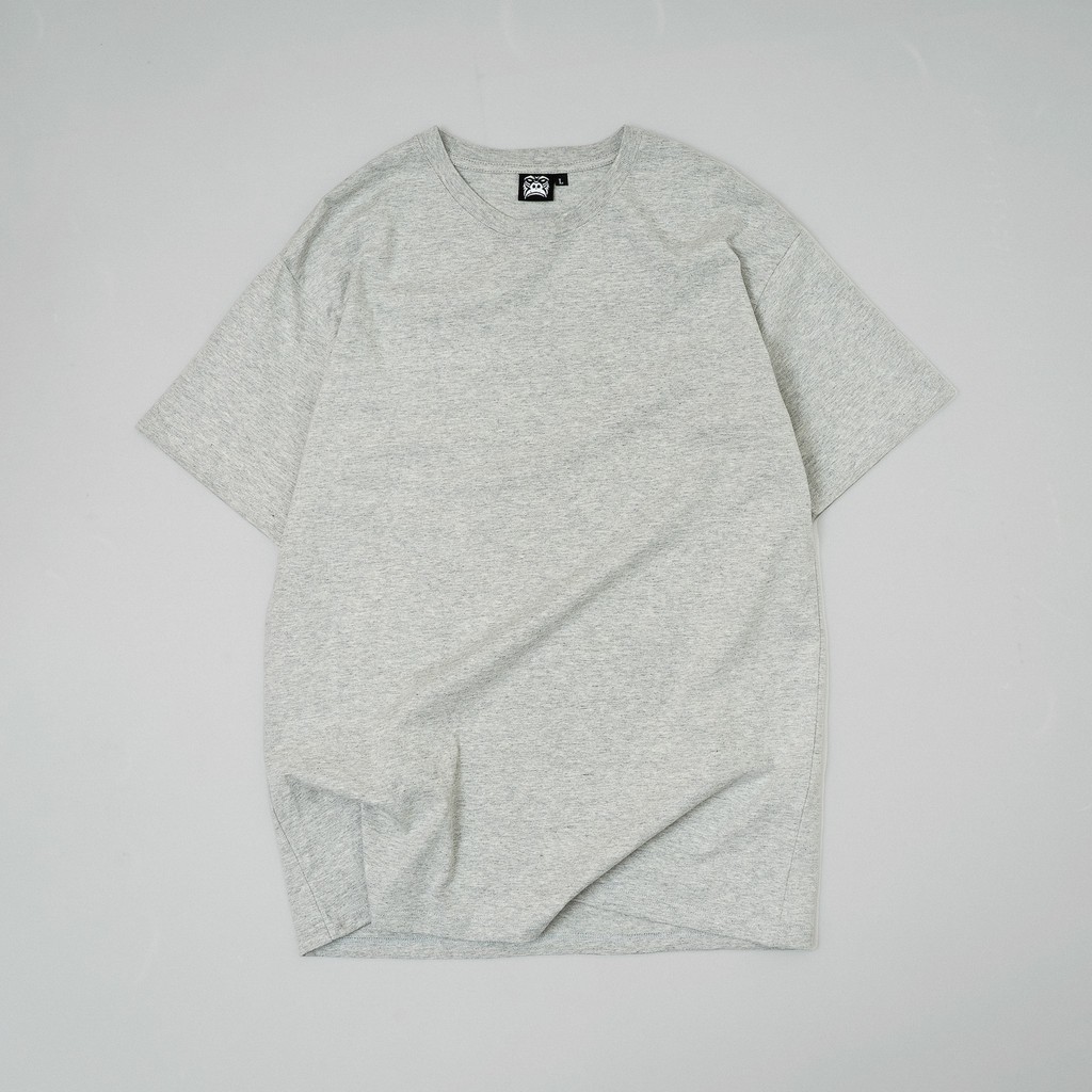 Áo thun trơn gori basic tee - xám tiêu