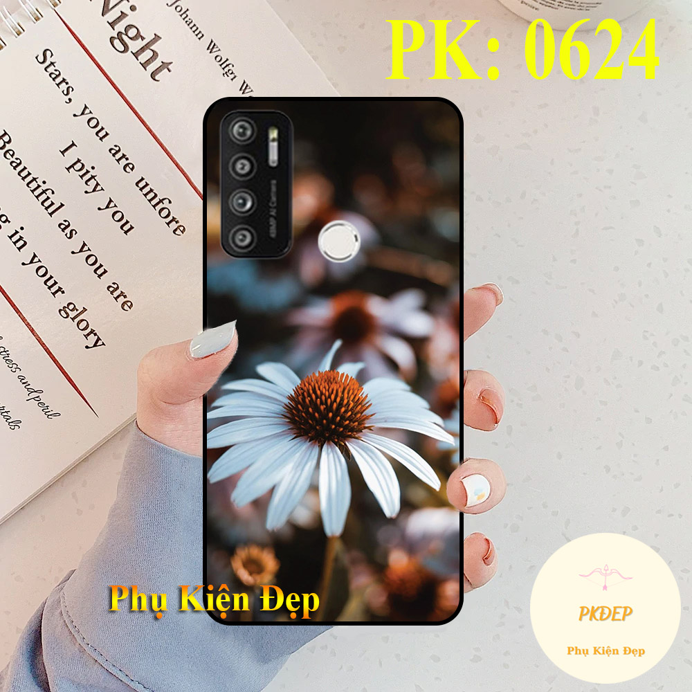 [HCM]Ốp lưng Vsmart Live 4 dẻo đen in hình hoa hướng dương