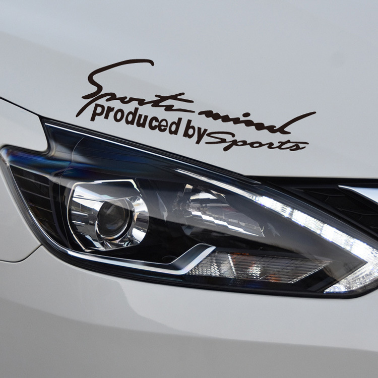 Tem SPORT MIND PRODUCED BY SPORT Dán Trang Trí Ô Tô Size Nhỏ [ Đen]