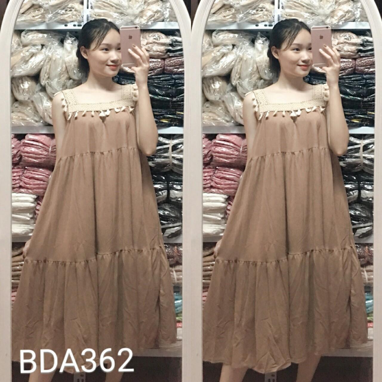 Đầm bầu váy bầu maxi phối thổ cẩm