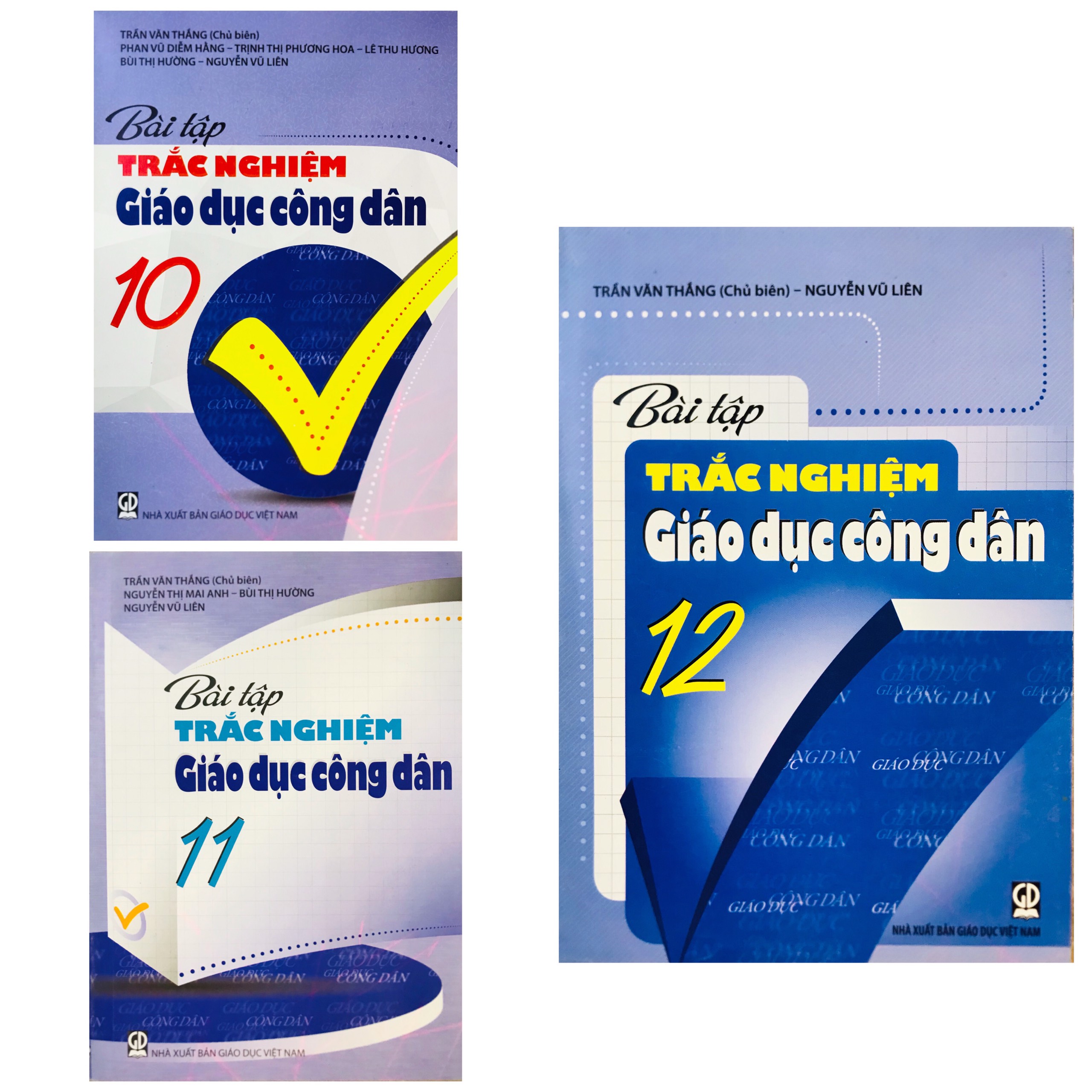 Edubook - combo bài tập trắc nghiệm giáo dục công dân lớp 10 + 11 + 12