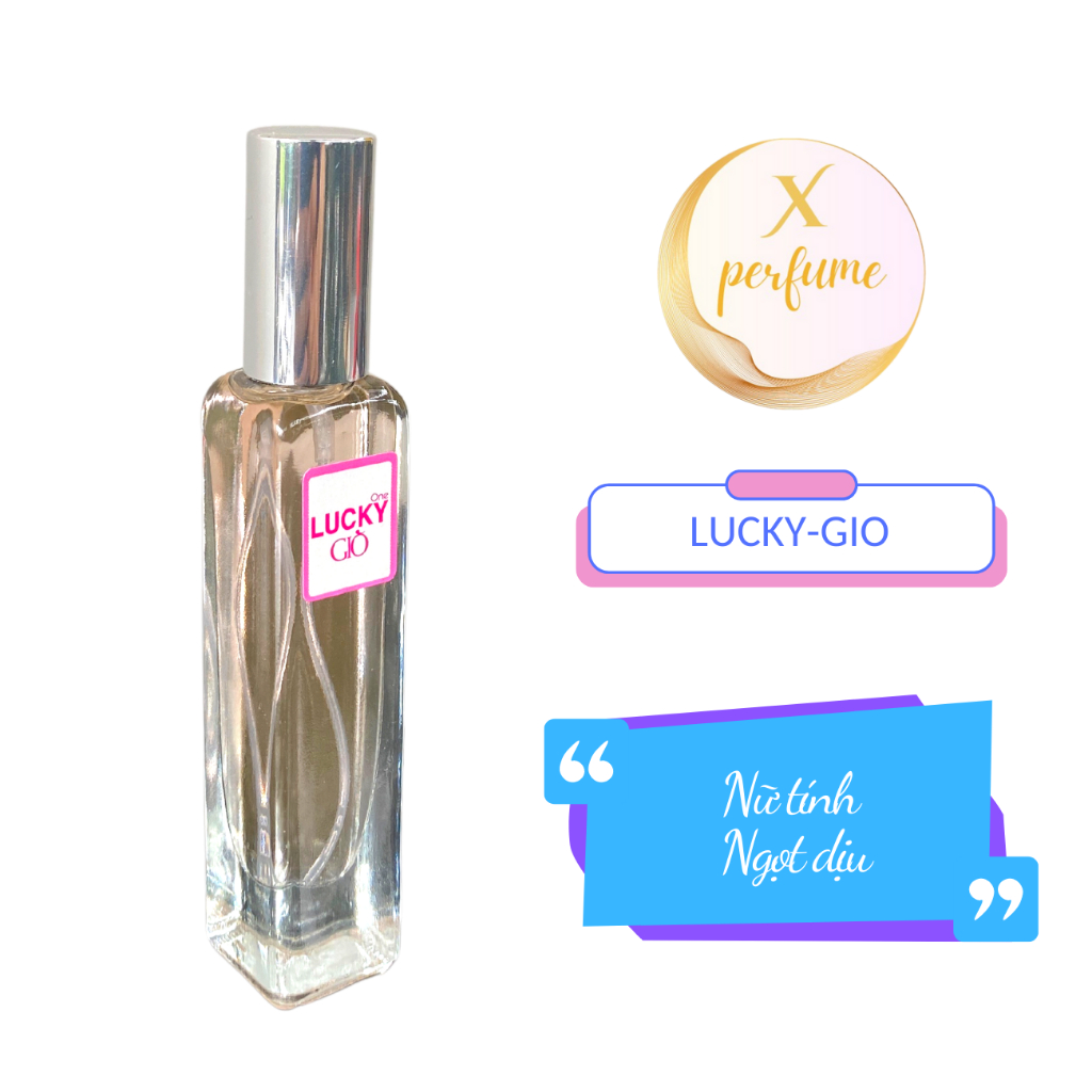 Nước hoa cao cấp Lucky One 6 mùi đặc biệt chai 12ml