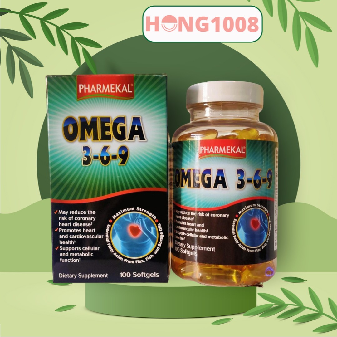 Viên uống Omega 369 Pharmekal 100 viên - Dầu cá 3-6-9 - Shop Hong1008
