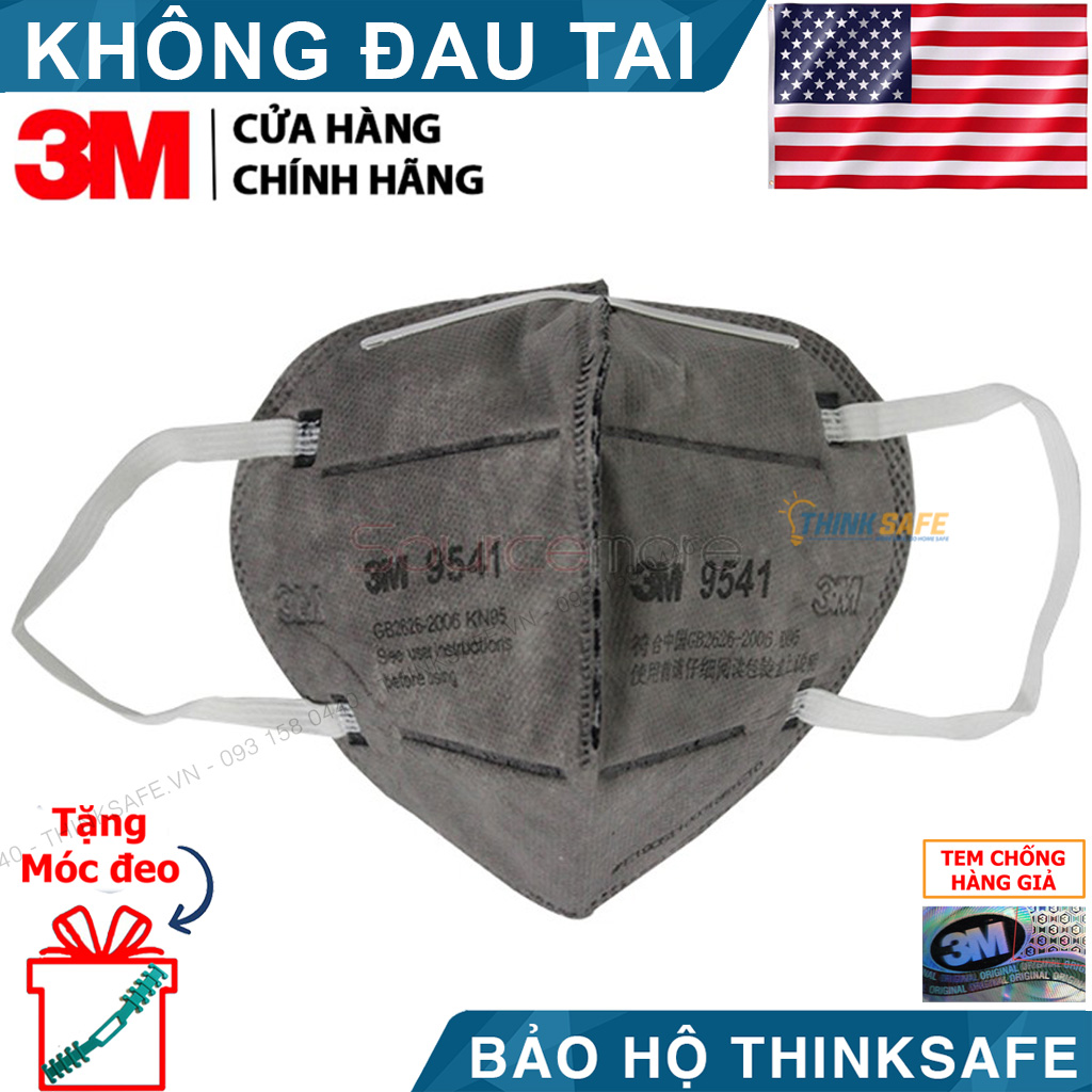Khẩu trang KN95 chống bụi bảo vệ hô hấp 3M 9541 - Khẩu trang 3M 9541 phòng dịch bảo vệ hô hấp