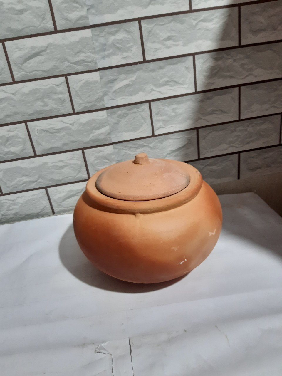 Nồi đất nướng gà ác loại nhỏ bụng R22 cm