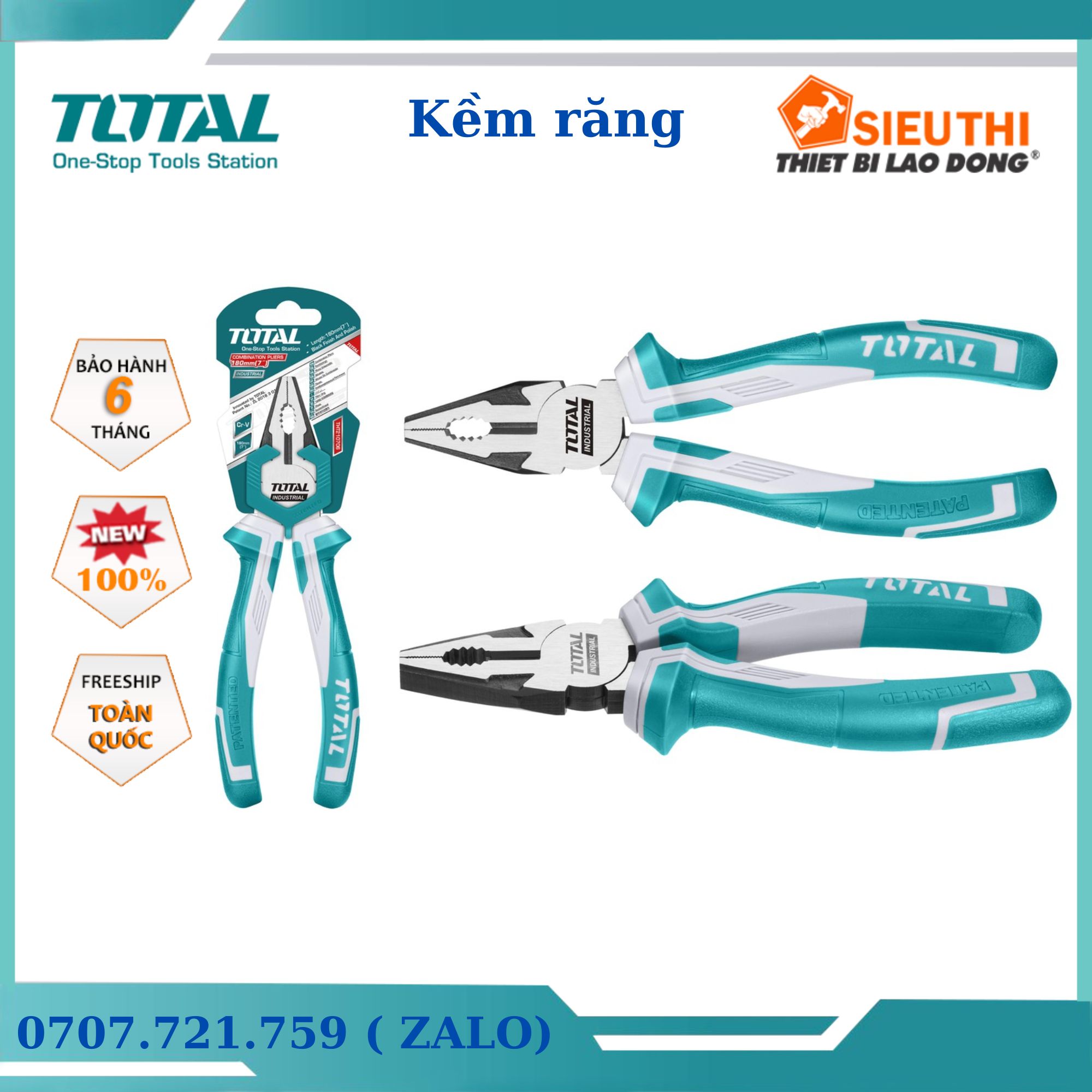 Kềm răng total tht210606 tht210706 tht210806