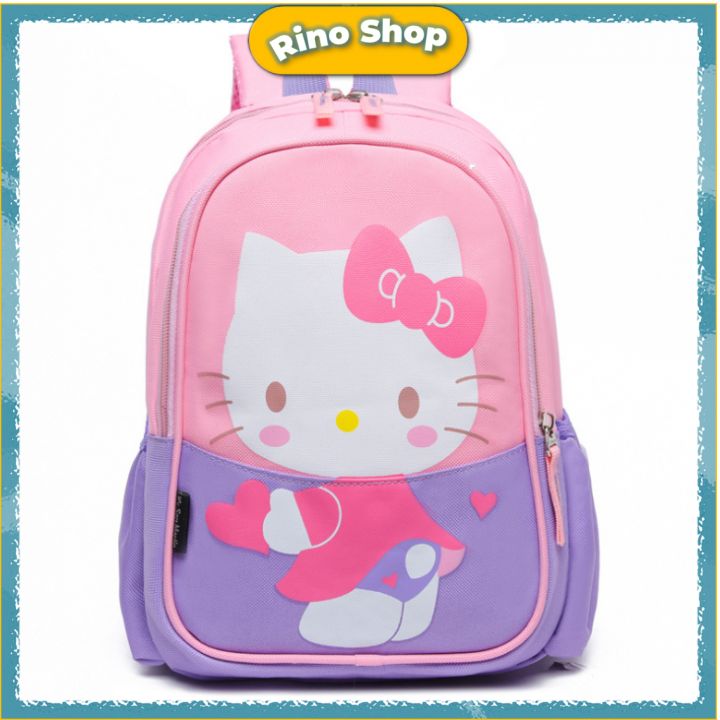Balo siêu nhẹ mèo kitty xinh xăn cho bé gái