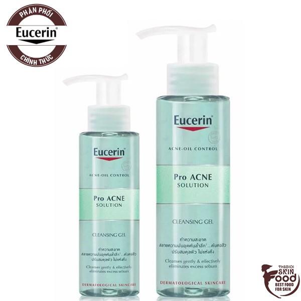 ▤✗ Sữa Rửa Mặt Dạng Gel Eucerin Acne-Oil Control Pro Acne Solution Cleansing Gel